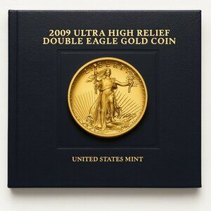2009 Ultra High Relief Double Eagle Gold Coin Book Collector’s Edition